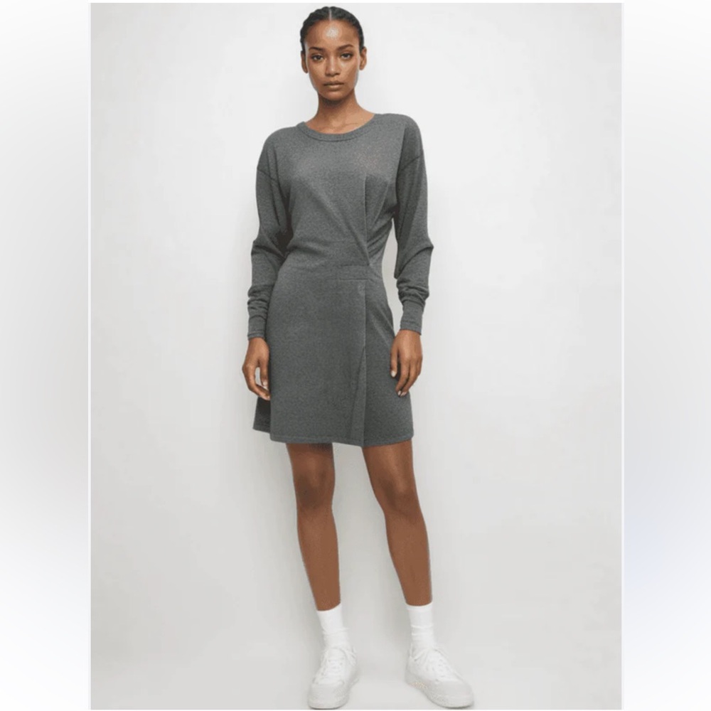 CAbi Charcoal sweatshirt Dress XS